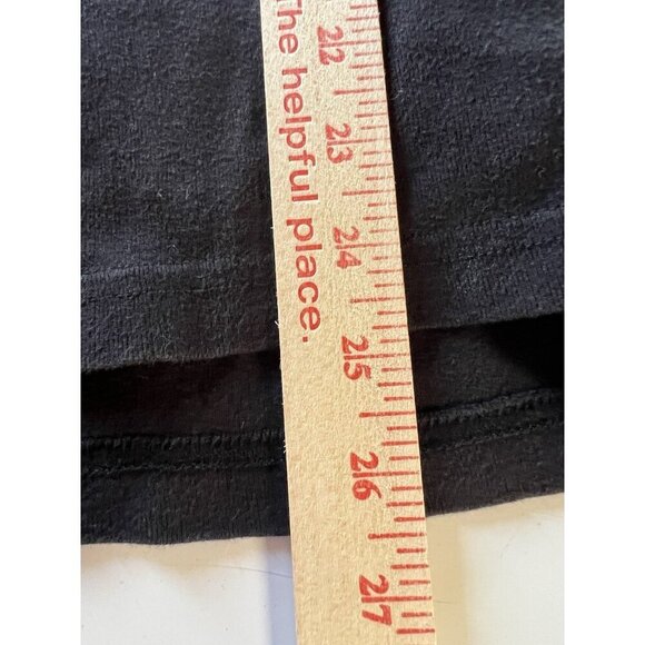 Vintage 90s DKNY rhinestone logo 3/4 sleeve black tshirt 1X retro classic - Picture 7 of 8